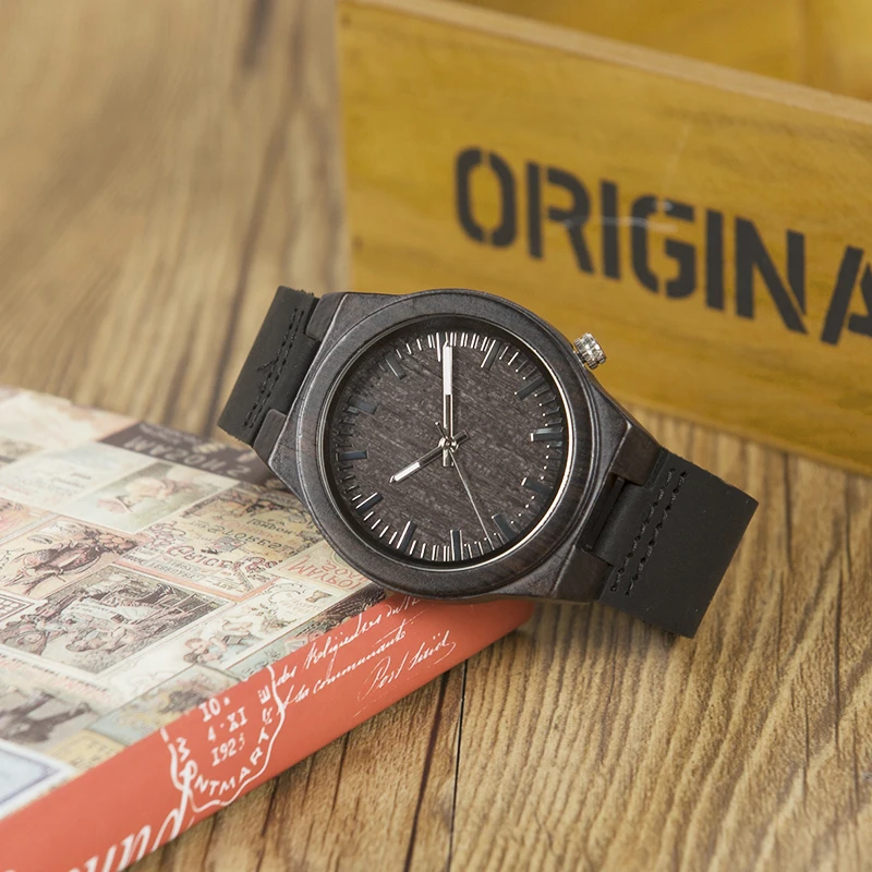 Hot Selling BOBO BIRD Wood Watch Men Quartz Genuine Leather Strap WristWatches relogio masculi Accept logo Customize B-B12
Hot Selling BOBO BIRD Wood Watch Men Quartz Genuine Leather Strap WristWatches relogio masculi Accept logo Customize B-B12