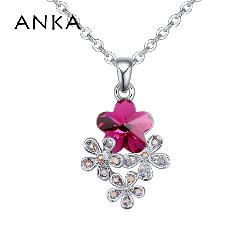 ANKA luxury flower shape crystal pendant necklace for women wedding necklace fashion jewelry Crystals from Austria #26221
ANKA luxury flower shape crystal pendant necklace for women wedding necklace fashion jewelry Crystals from Austria #26221