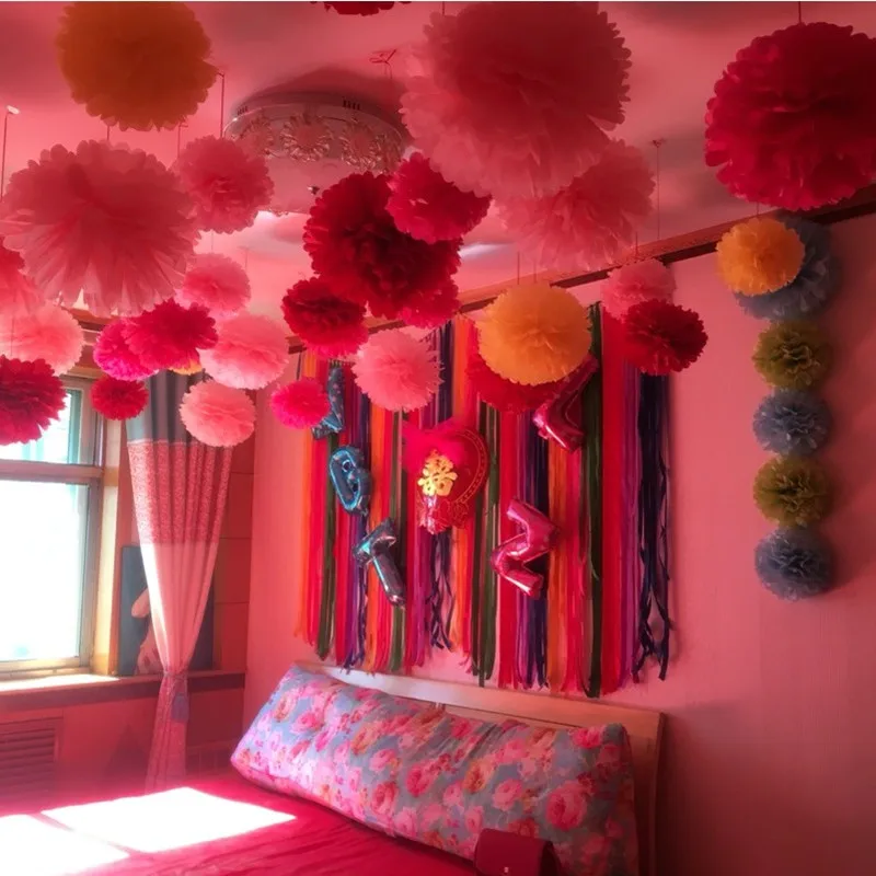 5pcs Paper PomPom Tissue Ball Decorative Supplies Flower For Wedding Home Party Decoration DIY Wedding Favors And Gifts Craft
5pcs Paper PomPom Tissue Ball Decorative Supplies Flower For Wedding Home Party Decoration DIY Wedding Favors And Gifts Craft