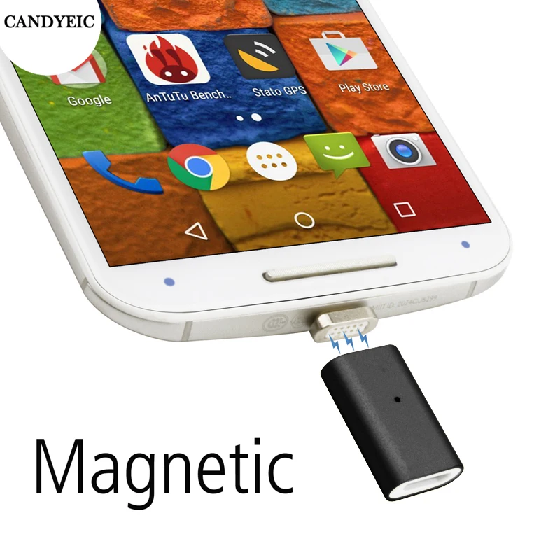 CANDYEIC Магнитная Micro USB адаптер для Android Moto G X Nexus кабель зарядное устройство samsung htc