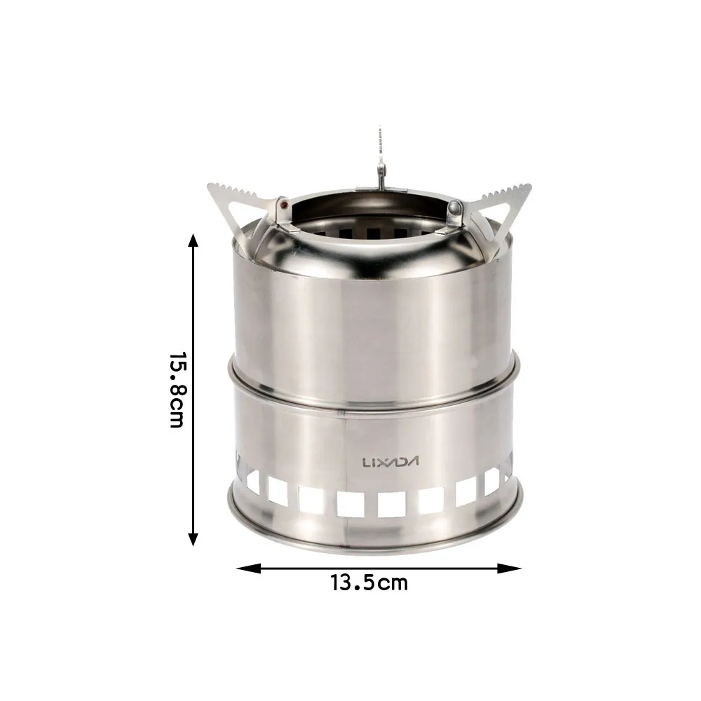 Lixada Stainless Steel Wood Stove Portable Lightweight Alcohol Stove Burner Outdoor Hiking Cooking Picnic BBQ Camping Stove
Lixada Stainless Steel Wood Stove Portable Lightweight Alcohol Stove Burner Outdoor Hiking Cooking Picnic BBQ Camping Stove