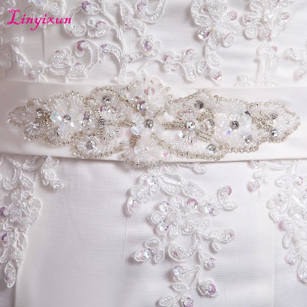 Linyixun Real Photo Robe de mariage Sexy Mermaid Wedding Dresses Sweetheart Gowns Lace Bride Dress 2017 Vestido noiva | Свадьбы и