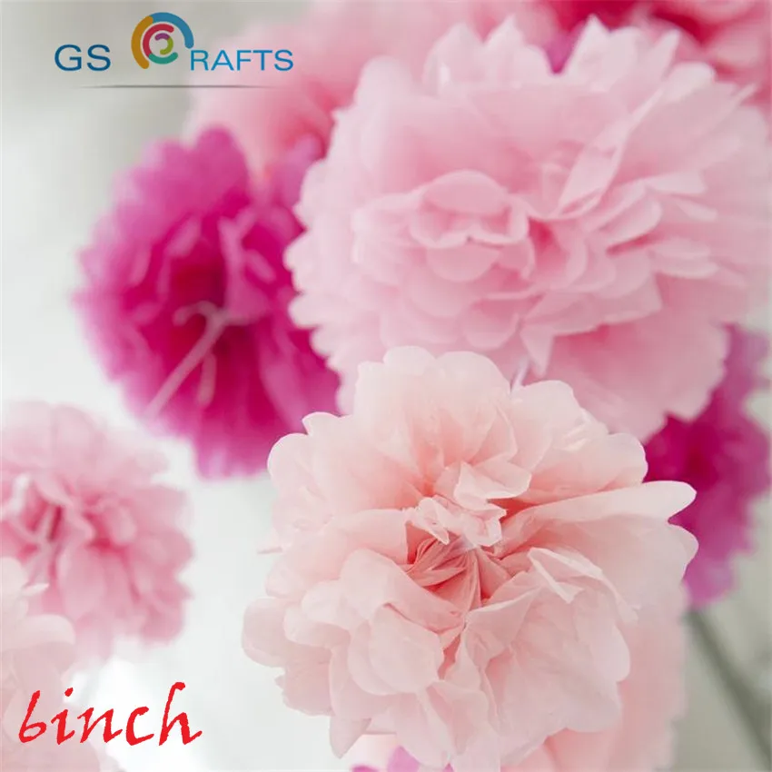GSCRAFTS 40pcs 15cm(6inch) Tissue Paper Pom Poms Wedding Party Decoration, Craft Paper Flower Ball Home Decoration
GSCRAFTS 40pcs 15cm(6inch) Tissue Paper Pom Poms Wedding Party Decoration, Craft Paper Flower Ball Home Decoration