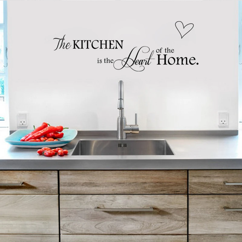 kitchen is the heart of the home quotes art wall stickers for restaurant home decoration removable decals diy vinyl black
kitchen is the heart of the home quotes art wall stickers for restaurant home decoration removable decals diy vinyl black