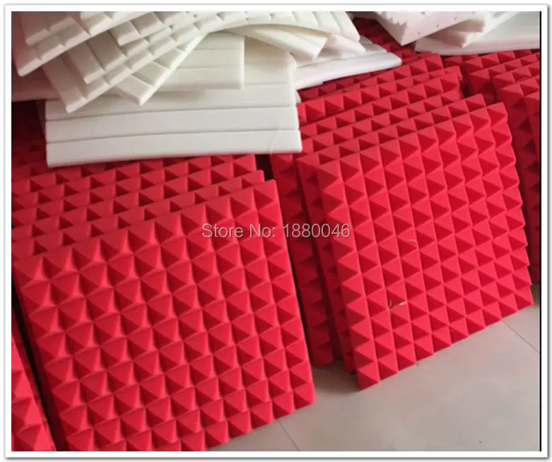New In stock Red Color pyramid studio acoustic foam sound acoustic foam panel acustico studio foam Free shipping 20pcs 50*50*5cm
New In stock Red Color pyramid studio acoustic foam sound acoustic foam panel acustico studio foam Free shipping 20pcs 50*50*5cm