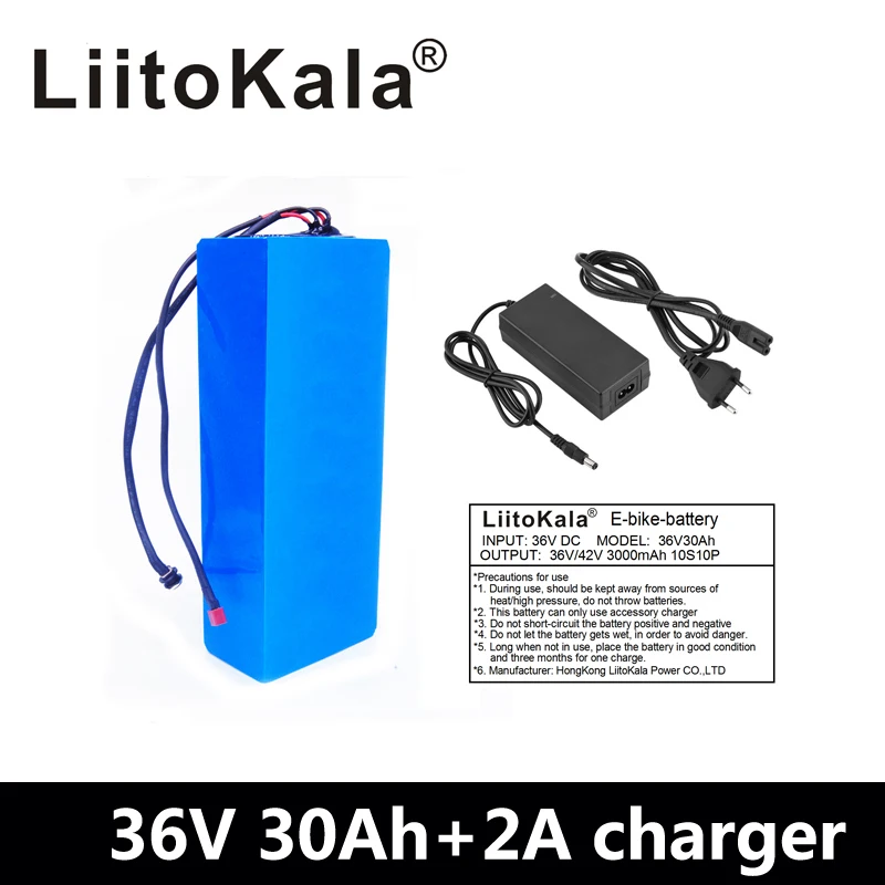 LiitoKala 36V 30AH lithium battery 36v 30ah battery for electric bicycle use 18650 battery cell with 20A BMS+42V Charger
LiitoKala 36V 30AH lithium battery 36v 30ah battery for electric bicycle use 18650 battery cell with 20A BMS+42V Charger