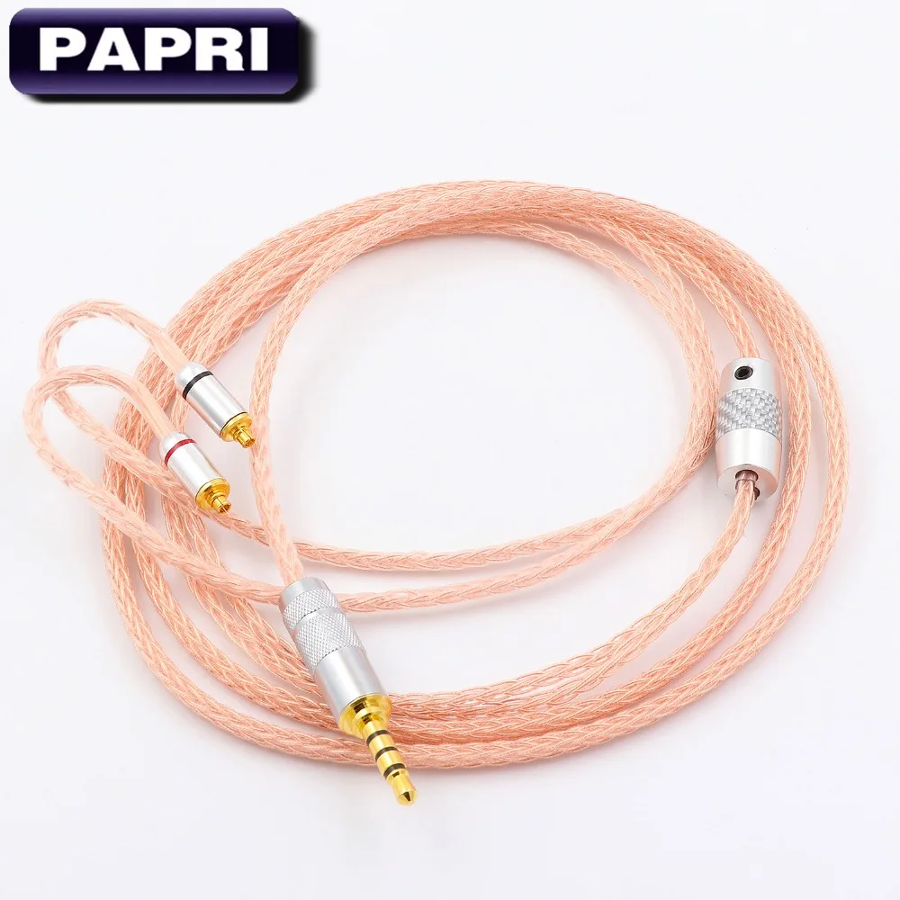 PAPRI 2.5/3.5mm /4.4MM 16 Core OCC Copper MMCX Earphone Cable For SE535 SE846 UE90 W20 LZ A3 QT5 Headphone Upgrade Cables
PAPRI 2.5/3.5mm /4.4MM 16 Core OCC Copper MMCX Earphone Cable For SE535 SE846 UE90 W20 LZ A3 QT5 Headphone Upgrade Cables
