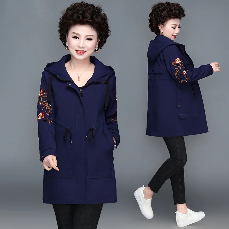 2020 New Spring Autumn Plus Size Loose Women's Clothing Embroidery Hooded Jacket Cotton Casual Long Windbreaker Coat Female v820
2020 New Spring Autumn Plus Size Loose Women's Clothing Embroidery Hooded Jacket Cotton Casual Long Windbreaker Coat Female v820