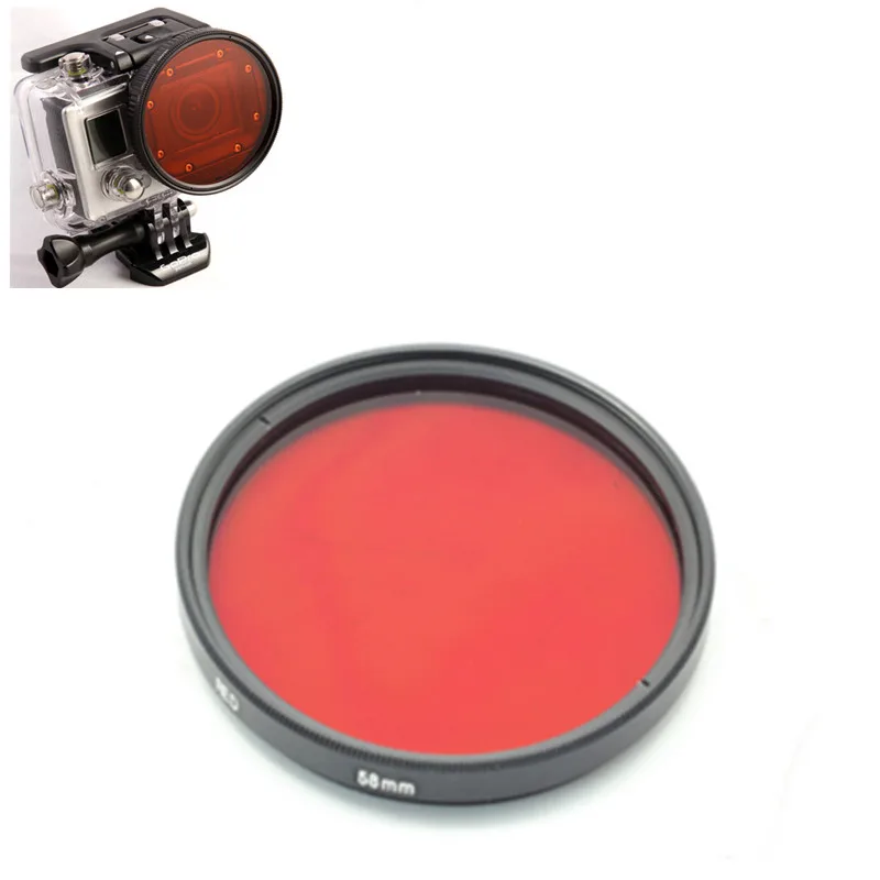 Underwater Diving Red Filter for Go Pro 3 58mm Red Ring Mirror for Gopro Hero 3 Waterproof Case Action Camera Accessories
Underwater Diving Red Filter for Go Pro 3 58mm Red Ring Mirror for Gopro Hero 3 Waterproof Case Action Camera Accessories