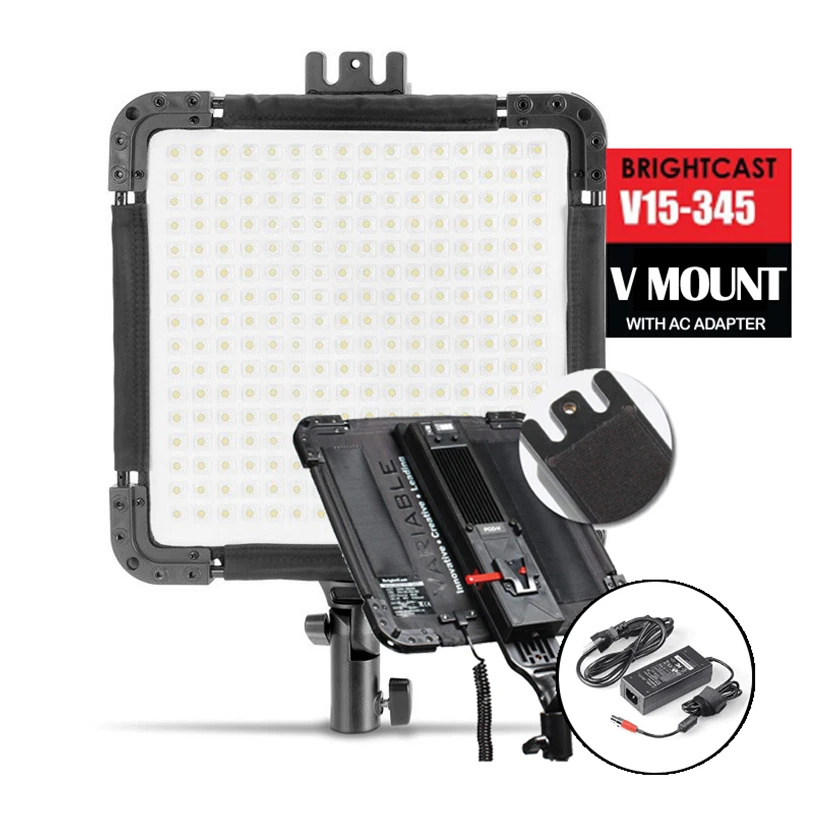 EVERLUMI BrightCast Variable 15-345 Water Resistant, Shock Proof Flexible 256 Bi-Color LED Video Light (V Mount)
EVERLUMI BrightCast Variable 15-345 Water Resistant, Shock Proof Flexible 256 Bi-Color LED Video Light (V Mount)