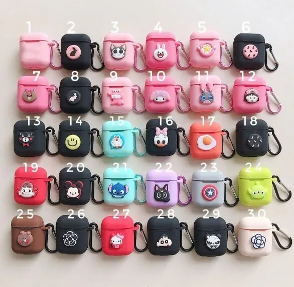 DHL Free 50pcs Cartoon Silicone Case for Apple Airpods Accessories for i10 TWS Bluetooth Earphone Box Protective Cover Bag
DHL Free 50pcs Cartoon Silicone Case for Apple Airpods Accessories for i10 TWS Bluetooth Earphone Box Protective Cover Bag