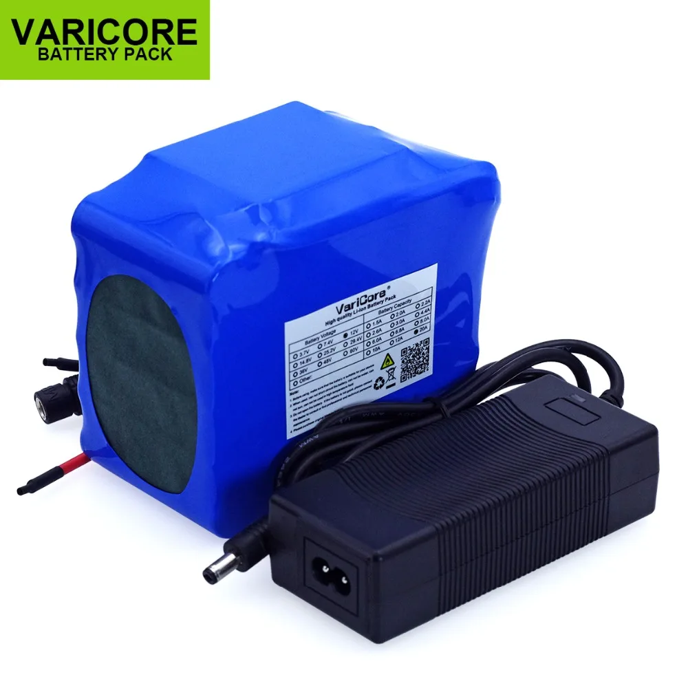 Батарея VariCore 12 В 20 А · ч 500 с защитой от БМС 4 выхода 800 Вт 18650 зарядное устройство 6 в