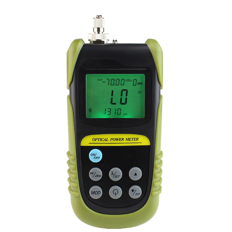 High Quality Power Meter Optico +6 ~ -70 dbm with FC/SC Connector used in Telecommunications
High Quality Power Meter Optico +6 ~ -70 dbm with FC/SC Connector used in Telecommunications