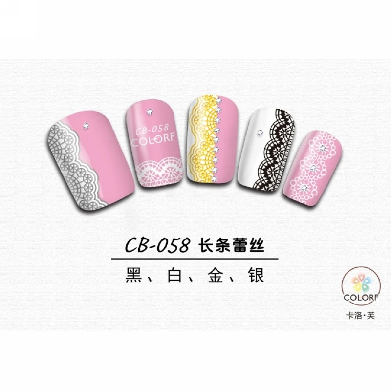 UPRETTEGO SUPER THIN SELF ADHESIVE 3D NAIL ART NAIL SLIDER STICKER GOLD SILVER BLACK WHITE LACE WAVE ORNOMENTS CB56-58
UPRETTEGO SUPER THIN SELF ADHESIVE 3D NAIL ART NAIL SLIDER STICKER GOLD SILVER BLACK WHITE LACE WAVE ORNOMENTS CB56-58
