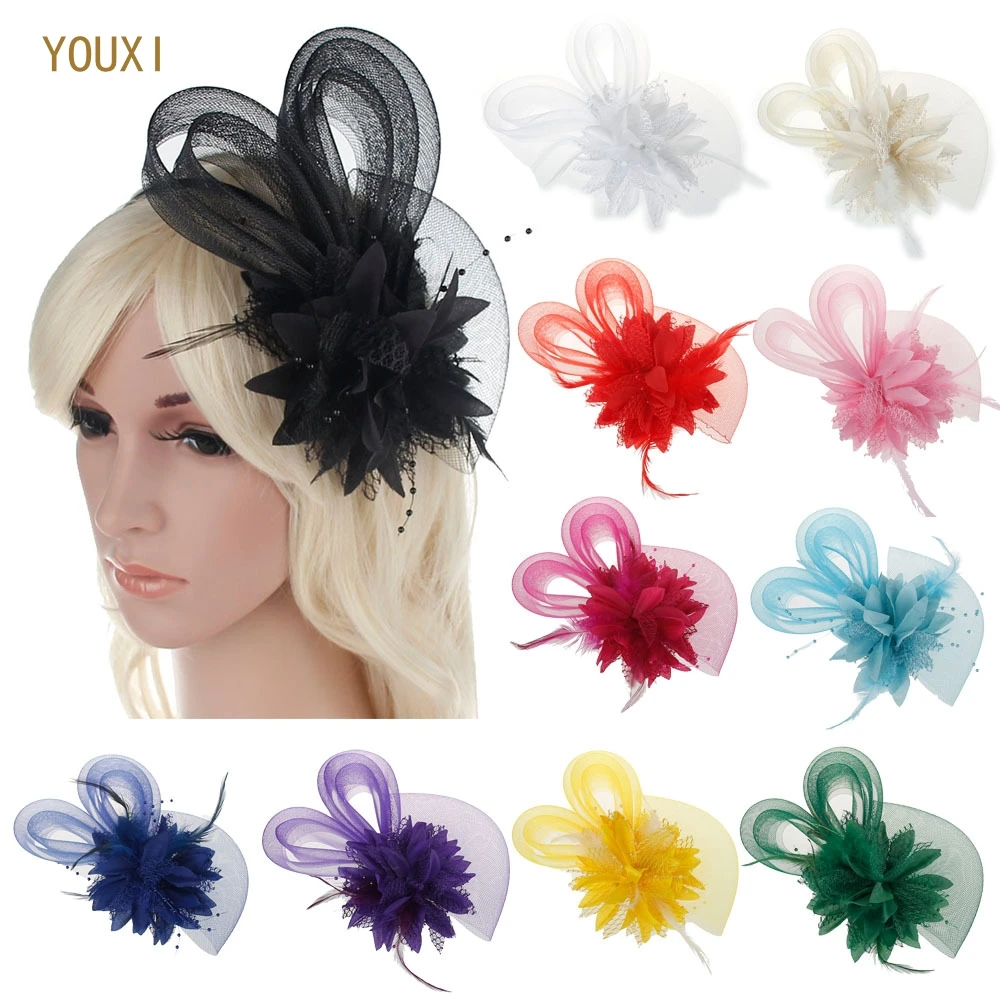 Elegant Tulle With Feather Imitation Pearls Veils Beautiful 11 Colors Available Bridal Flower Bridal Wedding Hats for Women
Elegant Tulle With Feather Imitation Pearls Veils Beautiful 11 Colors Available Bridal Flower Bridal Wedding Hats for Women