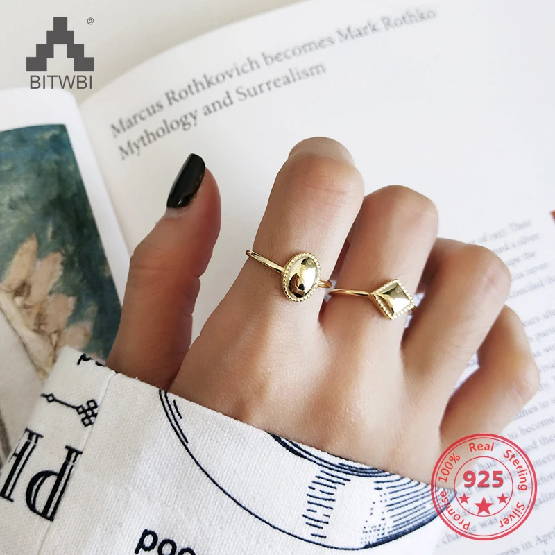 925 Sterling Silver Ring Fashion Jewellery Temperament Female Adjustable Geometric Ring
925 Sterling Silver Ring Fashion Jewellery Temperament Female Adjustable Geometric Ring
