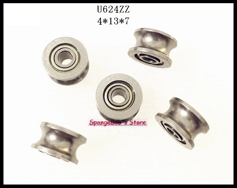 20pcs/Lot U624ZZ 624UU 4x13x7mm U Groove Carbon Steel Deep Groove Ball Bearing Traces Walking Guide Rail Bearing
20pcs/Lot U624ZZ 624UU 4x13x7mm U Groove Carbon Steel Deep Groove Ball Bearing Traces Walking Guide Rail Bearing