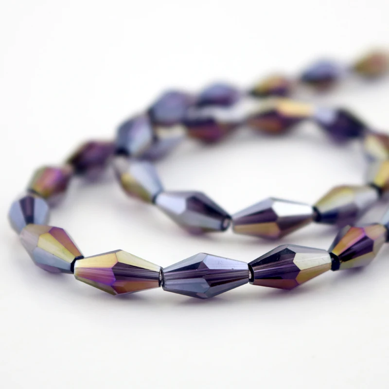 495Pcs/lot Voilet ab Color Faceted Crystal Glass Beads 6x11mm Double Cones Bicone Beads free shipping
495Pcs/lot Voilet ab Color Faceted Crystal Glass Beads 6x11mm Double Cones Bicone Beads free shipping