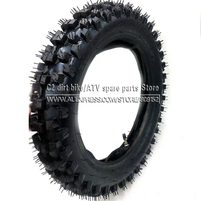 Off Road Tire 80/100-12 with Inner Tube 3.00-12 for Dirt Pit Bike Motocross Off Road Motorcycle 12 inch Rear Wheel
Off Road Tire 80/100-12 with Inner Tube 3.00-12 for Dirt Pit Bike Motocross Off Road Motorcycle 12 inch Rear Wheel