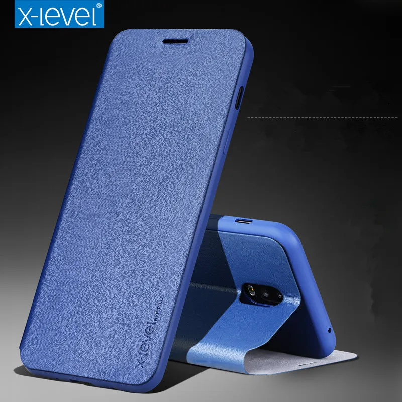 X Level откидной кожаный чехол для телефона Samsung A5 A6 A7 полноразмерный защитный ретро