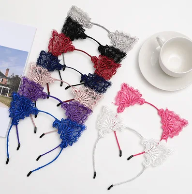 Fashion Variety Women Hair headbands Lace Cat Ears Headband Wedding Photography Portrait Style Hair Hoop hair accessoriesr
Fashion Variety Women Hair headbands Lace Cat Ears Headband Wedding Photography Portrait Style Hair Hoop hair accessoriesr