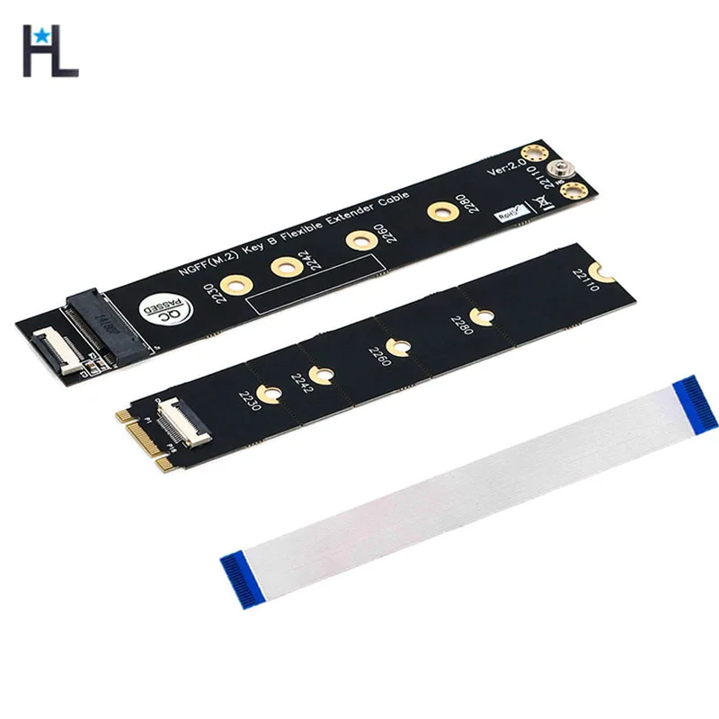 Адаптер интерфейса M.2 Key B 2230/2242/2260/2280/22110 SSD для NGFF KEY B + M с гибким ПЛОСКИМ КАБЕЛЕМ
Адаптер интерфейса M.2 Key B 2230/2242/2260/2280/22110 SSD для NGFF KEY B + M с гибким ПЛОСКИМ КАБЕЛЕМ