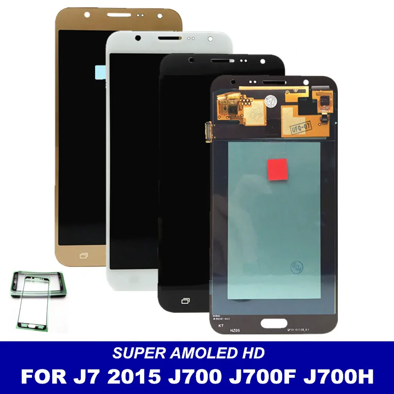 Замена ЖК-дисплея для телефонов Samsung Galaxy J7 2015 J700 J700F J700H J700M Super AMOLED дисплей