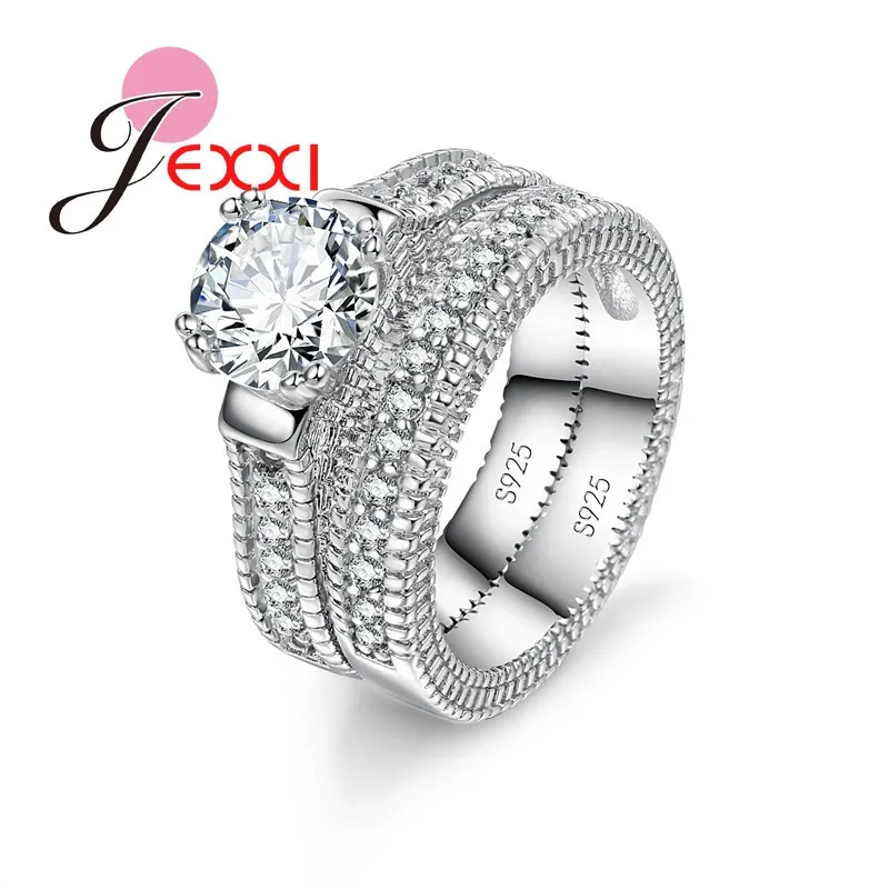 Simple High Quality Fashion Luxury 925 Sterling Silver Wedding Engagement Rings Set For Women Cubic Zircon Finger Ring Set
Simple High Quality Fashion Luxury 925 Sterling Silver Wedding Engagement Rings Set For Women Cubic Zircon Finger Ring Set