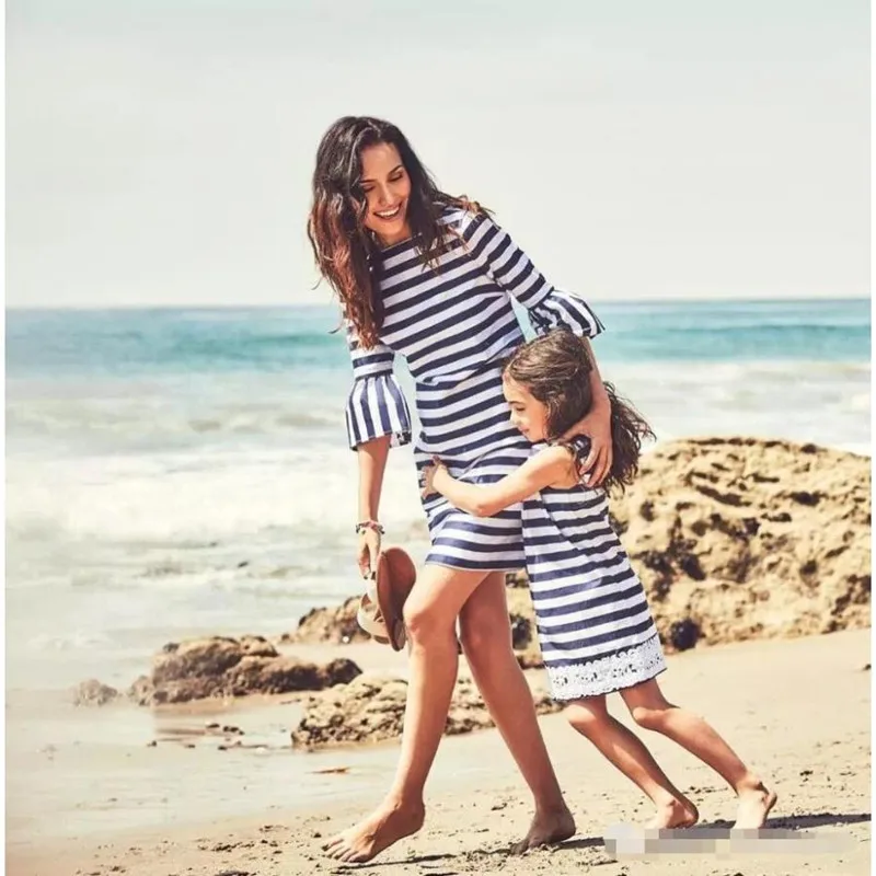 Mommy and Me Mother Daughter Striped Dresses for Family Matching Outfits Clothes Mum Girl Mama Daughter Summer Beach Dresses
Mommy and Me Mother Daughter Striped Dresses for Family Matching Outfits Clothes Mum Girl Mama Daughter Summer Beach Dresses