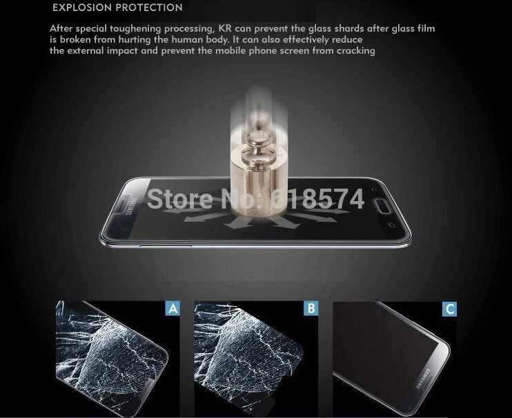 Оригинальное закаленное стекло для Lenovo K900 защита экрана закаленная Защитная