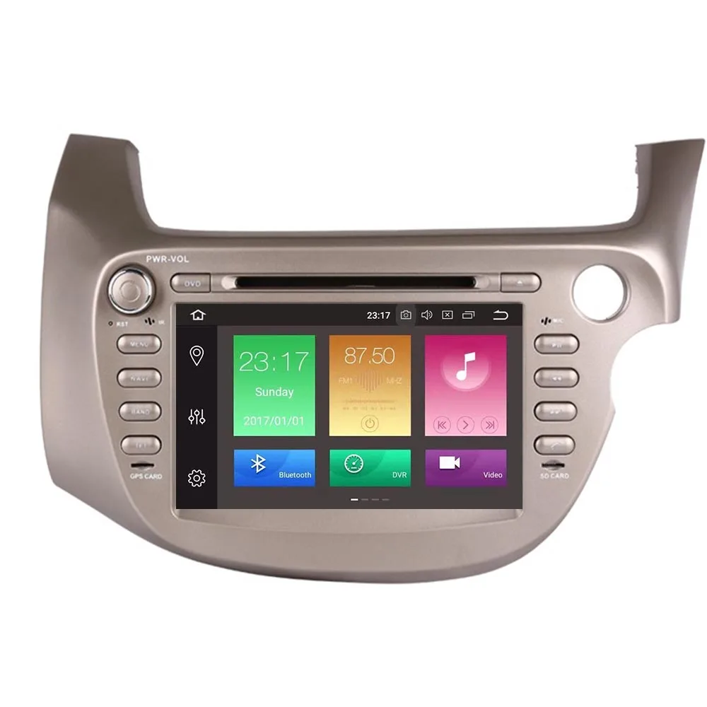 8 дюймов android 10 автомобильный dvd gps плеер для honda fit RHD 2006-2019 авто радио навигация