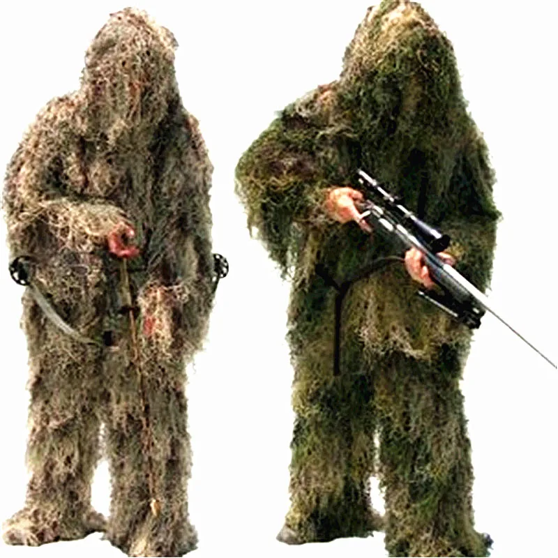 Adjustable Camouflage Suits New Male 3D Universal Woodland Clothes Concealed Hunting Army Military Tactical Sniper Ghillie Set
Adjustable Camouflage Suits New Male 3D Universal Woodland Clothes Concealed Hunting Army Military Tactical Sniper Ghillie Set