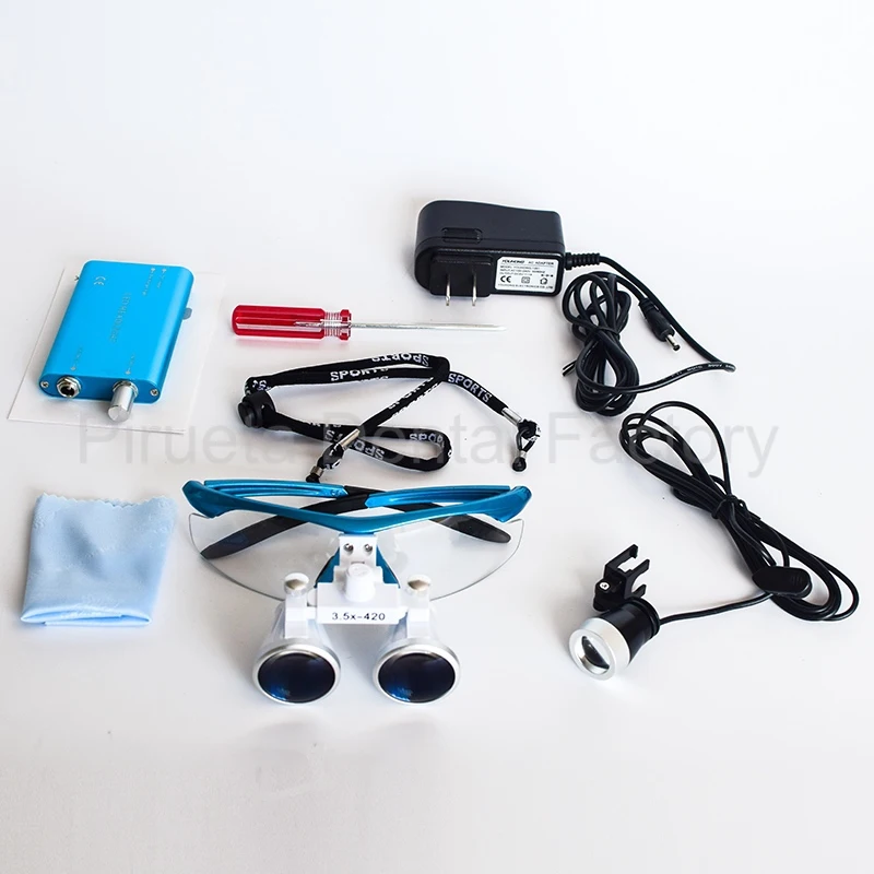 1set Dental Loupes 3.5X420mm Surgical Glasses with LED Head Light Lamp CE Proved Dental Equipment Surgical Dentists Magnifier
1set Dental Loupes 3.5X420mm Surgical Glasses with LED Head Light Lamp CE Proved Dental Equipment Surgical Dentists Magnifier