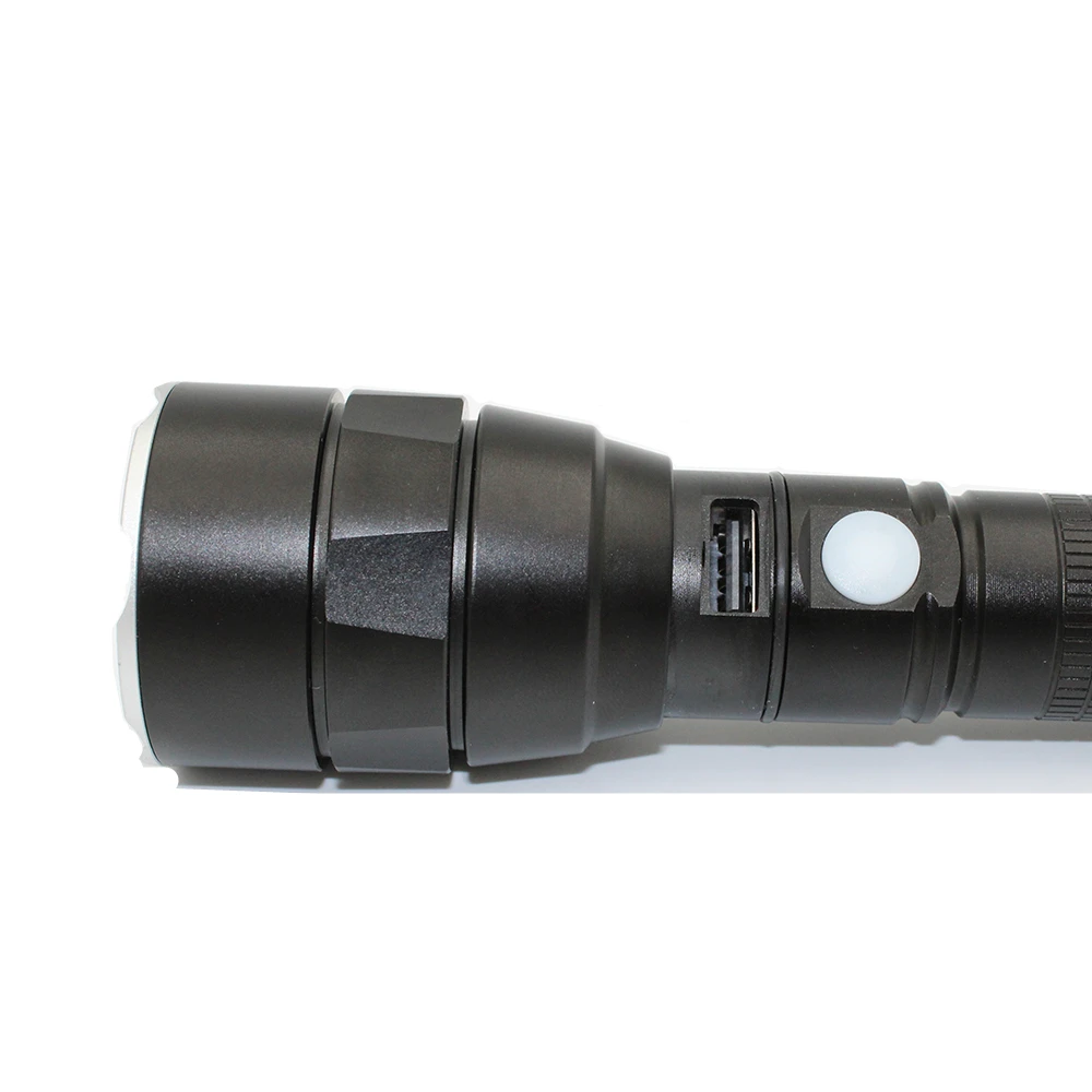 USB-перезаряжаемая светодиодная ламсветильник-вспышка 18650 лм алюминиевая лампа 3