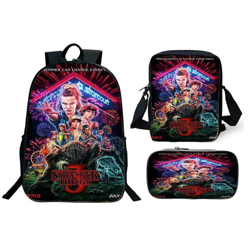2019 New Arrival Stranger Things 3 Backpack Students Girls Boys Kids Teens Surprise Gift Schoolbag 3pcs/set Functional Rucksack
2019 New Arrival Stranger Things 3 Backpack Students Girls Boys Kids Teens Surprise Gift Schoolbag 3pcs/set Functional Rucksack