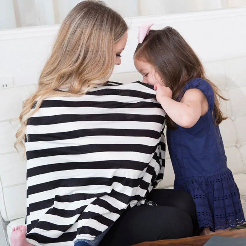 Baby Car Seat Cover Canopy Nursing Cover Multi-Use Stretchy Striped Scarf Breastfeeding Shopping Cart Covers High Chair Covers
Baby Car Seat Cover Canopy Nursing Cover Multi-Use Stretchy Striped Scarf Breastfeeding Shopping Cart Covers High Chair Covers