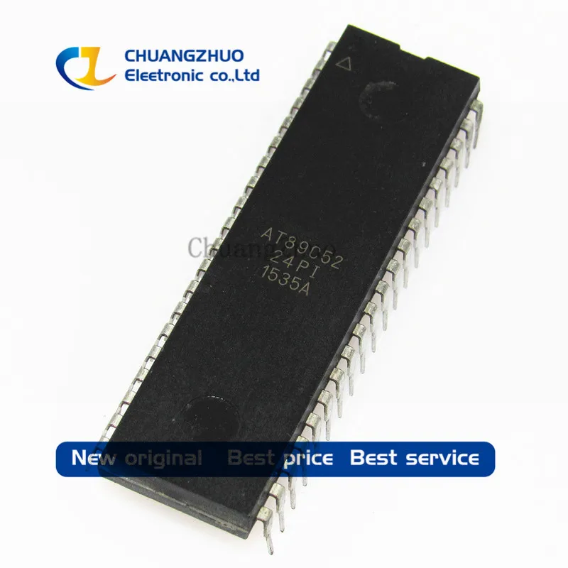 Free shipping 100pcs/lot AT89C52-24PI AT89C52 MCU 8BIT 8KB FLASH DIP-40 best quality.
Free shipping 100pcs/lot AT89C52-24PI AT89C52 MCU 8BIT 8KB FLASH DIP-40 best quality.