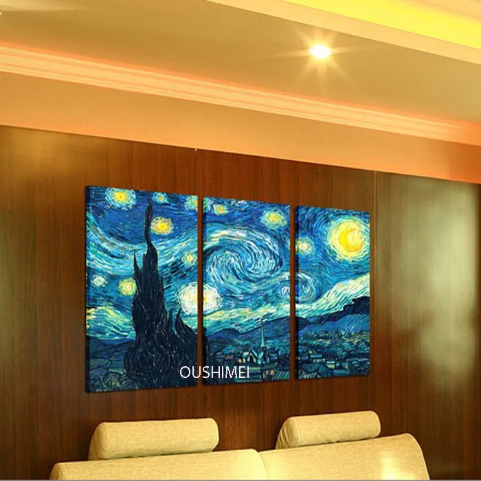 No Framed High Quality Canvas Art Cheap 3P Wall Art Impressionist Art Handmade Van Gogh Reproductions Of Famous Paintings Star
No Framed High Quality Canvas Art Cheap 3P Wall Art Impressionist Art Handmade Van Gogh Reproductions Of Famous Paintings Star