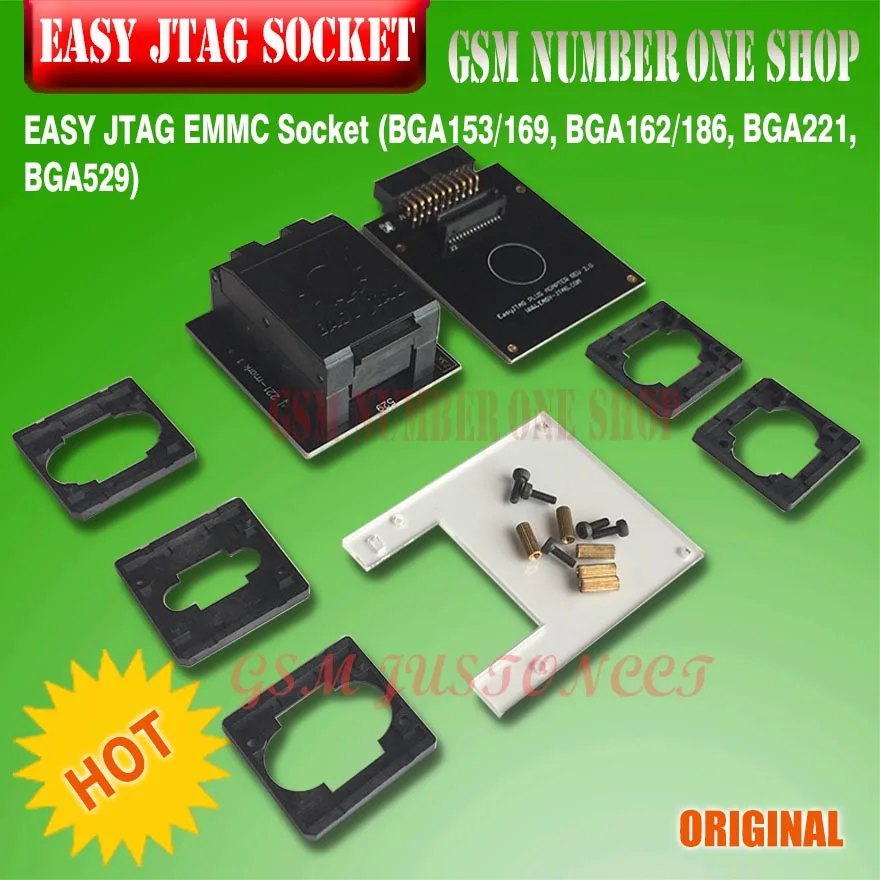 Легкий разъем JTAG EMMC (BGA153/169 BGA162/186 BGA221 BGA529)|socket|socket 16 |