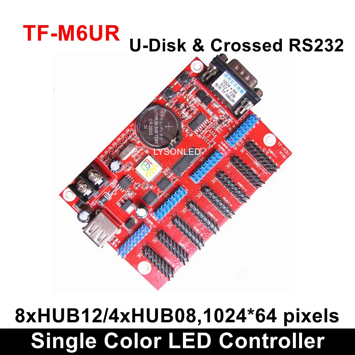 TF-MU TF-C6UR TF-M6UR Large USB Driver Port Single Color LED Card Control P4.75/P7.62/P10 Monochrome/Dual Matrix Module
TF-MU TF-C6UR TF-M6UR Large USB Driver Port Single Color LED Card Control P4.75/P7.62/P10 Monochrome/Dual Matrix Module
