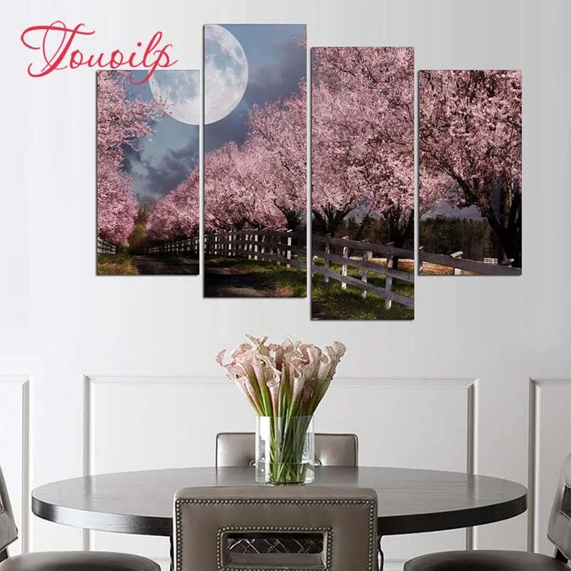 4pcs/set Peach blossom 5d Diamond Painting Cross Stitch Pattern Diamond Embroidery Mosaic Full Drill Home Decor DIY Painting
4pcs/set Peach blossom 5d Diamond Painting Cross Stitch Pattern Diamond Embroidery Mosaic Full Drill Home Decor DIY Painting