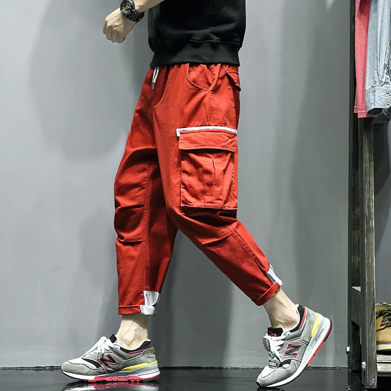 Mens Black Cargo Pants Multi Pockets Casual Pants Autumn Harem Pants High Quality Joggers Sweatpants Pants Men Ankle Trousers
Mens Black Cargo Pants Multi Pockets Casual Pants Autumn Harem Pants High Quality Joggers Sweatpants Pants Men Ankle Trousers