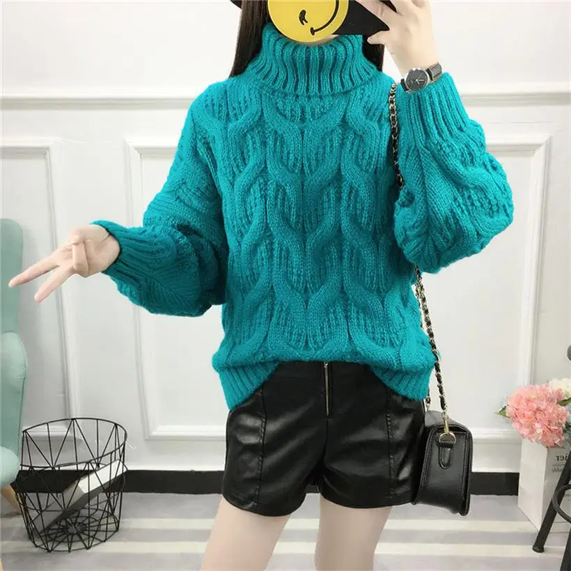 2019 new arrival women's clothing ladies turtleneck thick knitted sweaters women winter pullover sweater 4 colors
2019 new arrival women's clothing ladies turtleneck thick knitted sweaters women winter pullover sweater 4 colors
