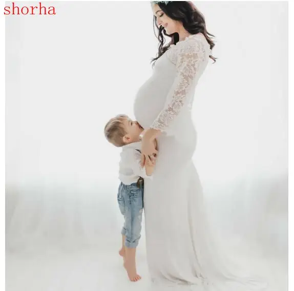 Европейское и американское платье для беременных реквизит фотосъемки кружевная