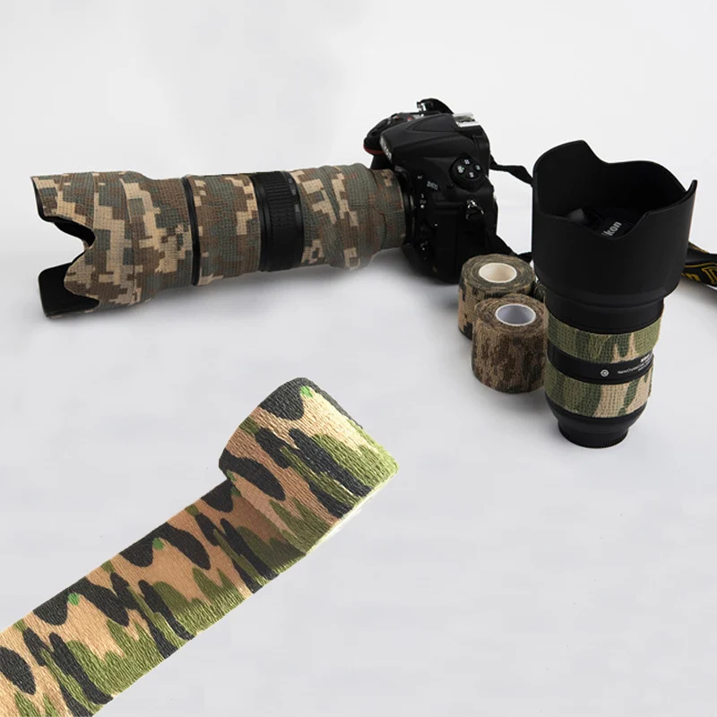 Multi-functional Camo Tape Non-woven Self-adhesive For SLR camera 
Multi-functional Camo Tape Non-woven Self-adhesive For SLR camera