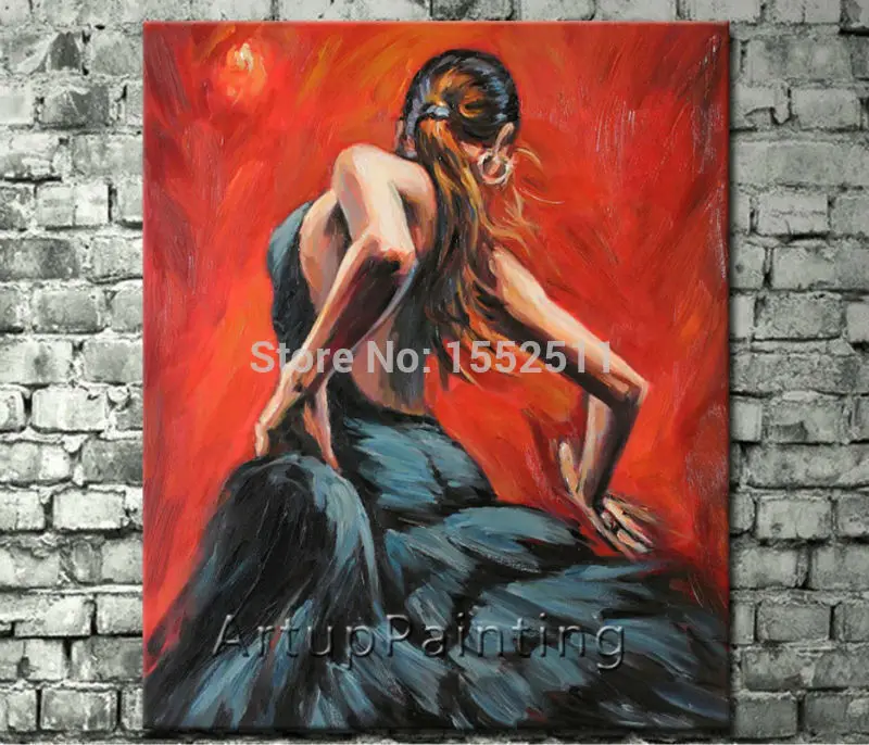 Spanish Flamenco Dancer painting latina woman Oil painting on canvas hight Quality Hand-painted Painting latina 11
Spanish Flamenco Dancer painting latina woman Oil painting on canvas hight Quality Hand-painted Painting latina 11
