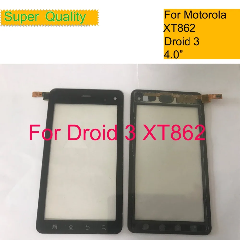 ORIGINAL Touchscreen For Motorola Moto XT862 Droid 3 Touch Screen Digitizer Front Glass Panel Sensor 4.0" Replacement
ORIGINAL Touchscreen For Motorola Moto XT862 Droid 3 Touch Screen Digitizer Front Glass Panel Sensor 4.0" Replacement