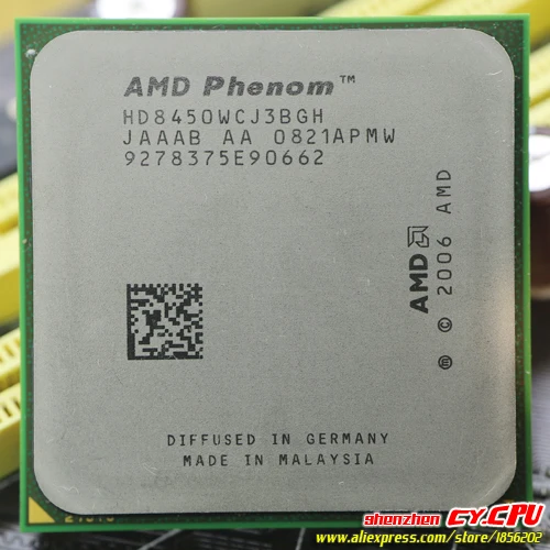 Трехъядерный Процессор AMD Phenom X3 8450 2 1 ГГц разъем AM2/AM2 + 3 5-контактный ЦПУ 95 Вт L3 = м