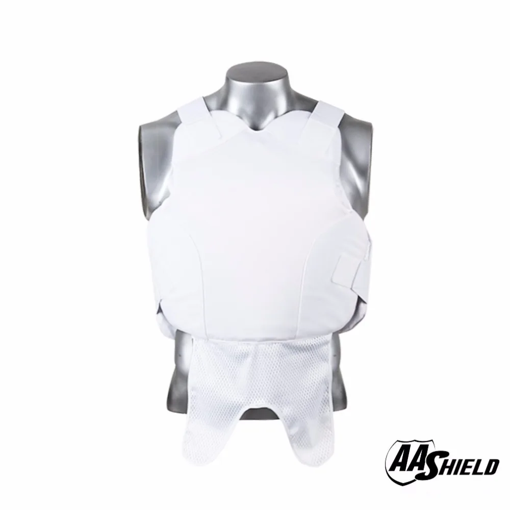 

AA Shield Bullet Proof Vest Body Armor Suit Ballistic Comfortable Body Armour Teijin Aramid Core Carrier Color White Size M/L