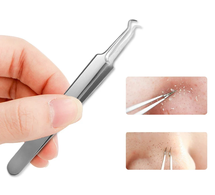 3pcs Blackhead Tweezers Blackhead&Blemish Removers Point Bend Black Dots Cleaner Head Acne Extractor Face Skin Care Tools QT67
3pcs Blackhead Tweezers Blackhead&Blemish Removers Point Bend Black Dots Cleaner Head Acne Extractor Face Skin Care Tools QT67
